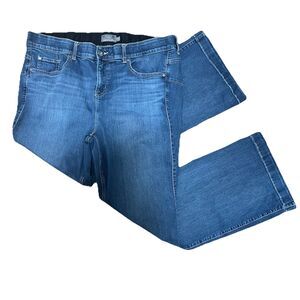 Torrid Bombshell Flare Jeans Womens Size 22R Blue Stretch Medium Wash Denim Boho